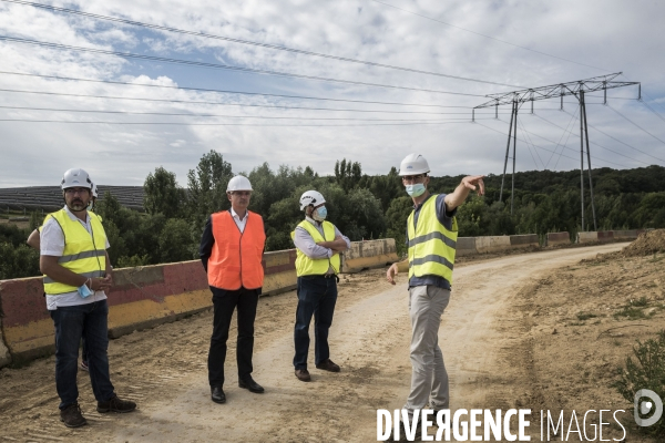 Déplacement d Eric Piolle dans l Essonne.