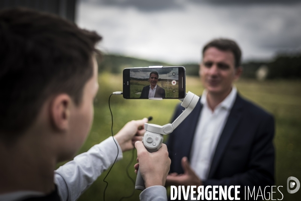 Déplacement d Eric Piolle dans l Essonne.