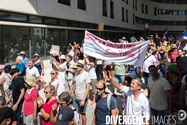 Manifestation contre le pass sanitaire à Nantes