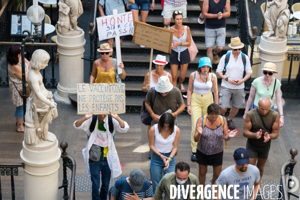 Manifestation contre le pass sanitaire à Nantes