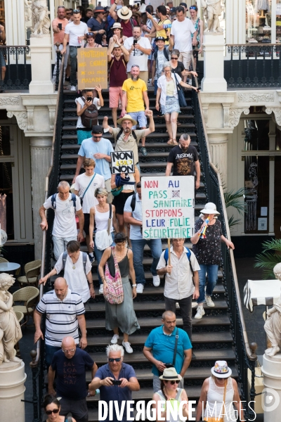 Manifestation contre le pass sanitaire à Nantes