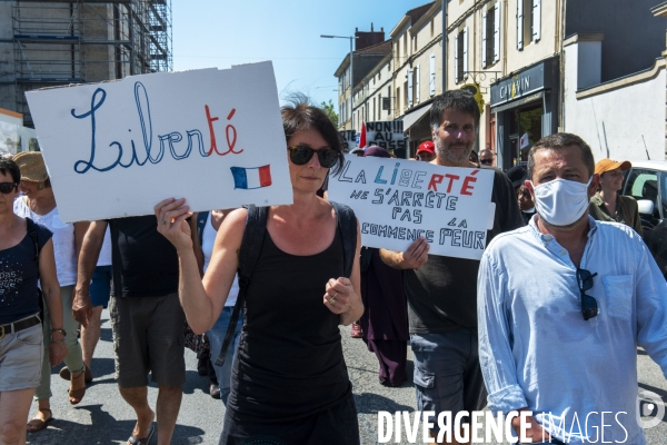 Manifestation contre le Pass sanitaire