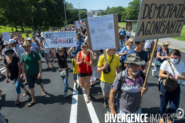 Manifestation contre le Pass sanitaire