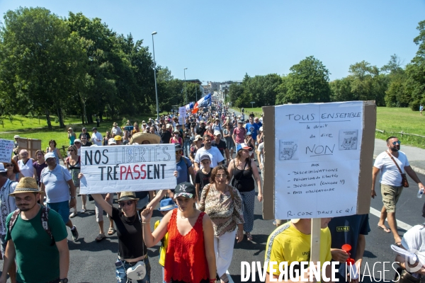 Manifestation contre le Pass sanitaire