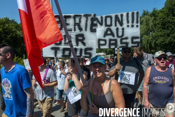 Manifestation contre le Pass sanitaire