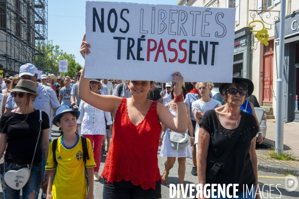 Manifestation contre le Pass sanitaire