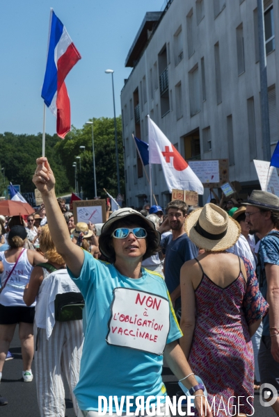 Manifestation contre le Pass sanitaire