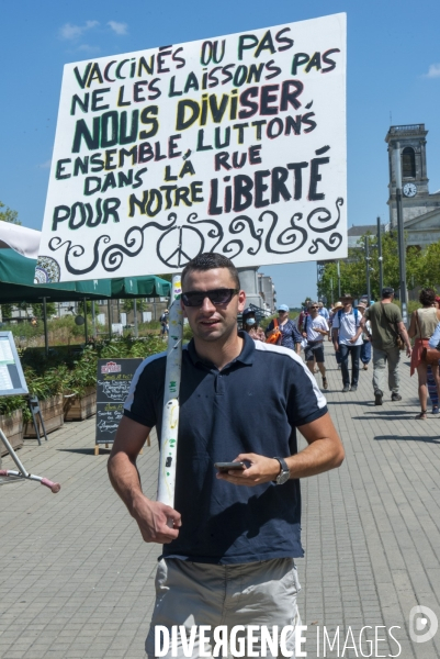 Manifestation contre le Pass sanitaire