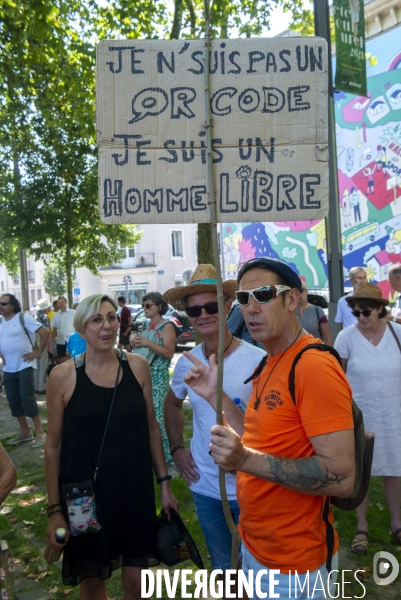 Manifestation contre le Pass sanitaire