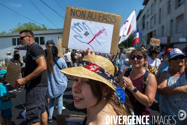 Manifestation contre le Pass sanitaire