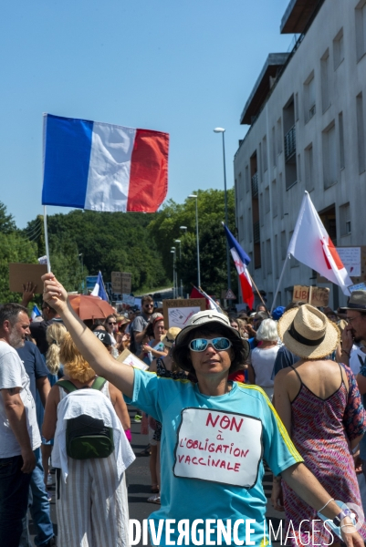 Manifestation contre le Pass sanitaire