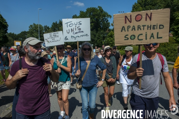 Manifestation contre le Pass sanitaire