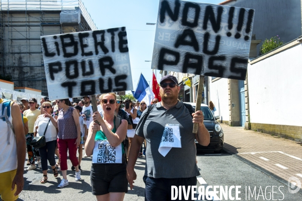 Manifestation contre le Pass sanitaire