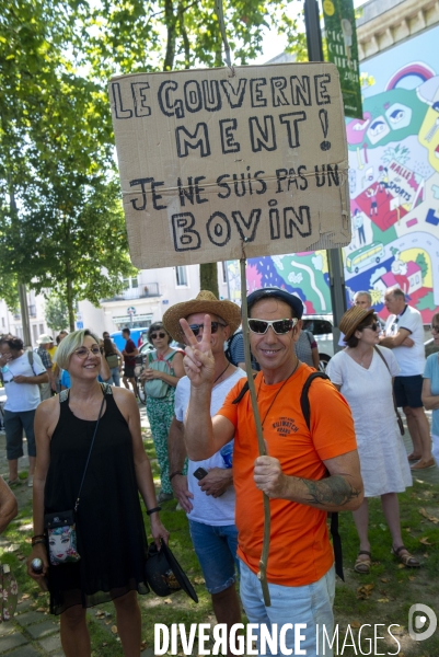 Manifestation contre le Pass sanitaire