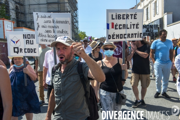 Manifestation contre le Pass sanitaire