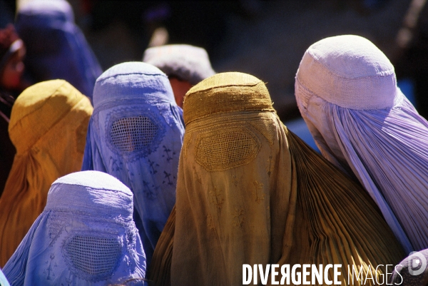 Women in Burqa Afghanistan. Les femmes en burqa en Afghanistan.