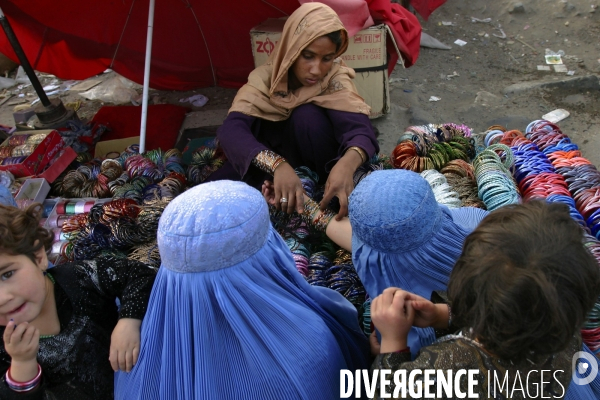 Women in Burqa Afghanistan. Les femmes en burqa en Afghanistan.