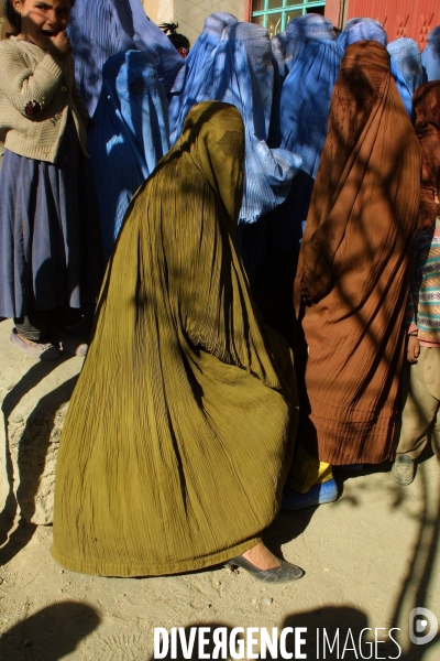 Women in Burqa Afghanistan. Les femmes en burqa en Afghanistan.