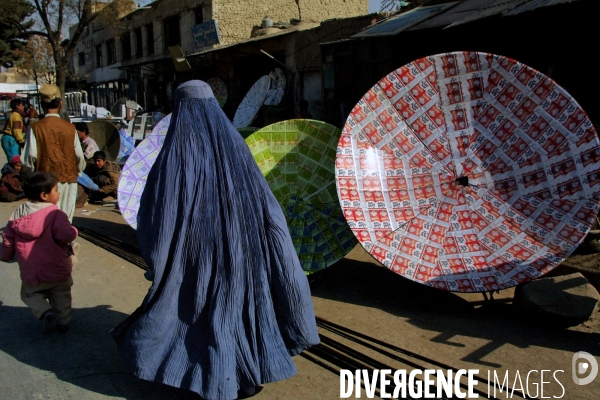 Women in Burqa Afghanistan. Les femmes en burqa en Afghanistan.