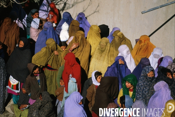 Women in Burqa Afghanistan. Les femmes en burqa en Afghanistan.