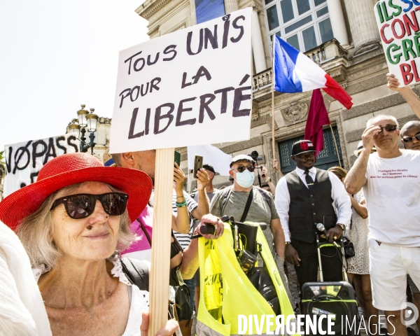 Manifestation contre le passe sanitaire - Montpellier, 14.08.2021