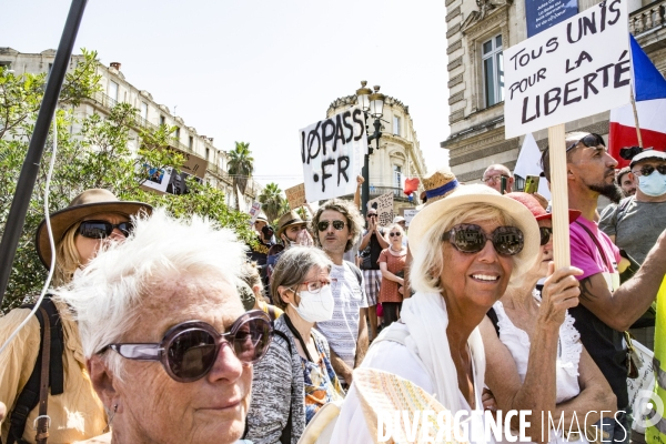 Manifestation contre le passe sanitaire - Montpellier, 14.08.2021