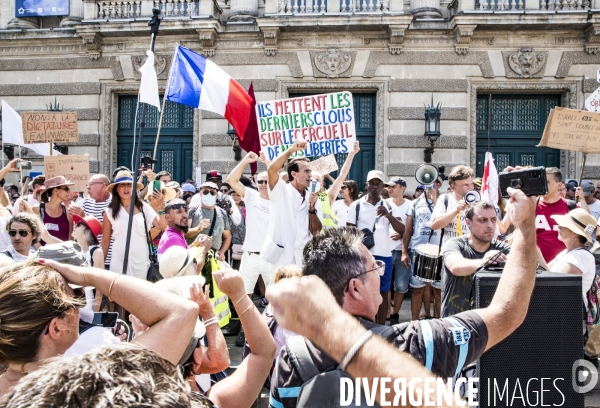 Manifestation contre le passe sanitaire - Montpellier, 14.08.2021