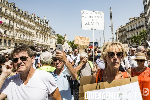 Manifestation contre le passe sanitaire - Montpellier, 14.08.2021