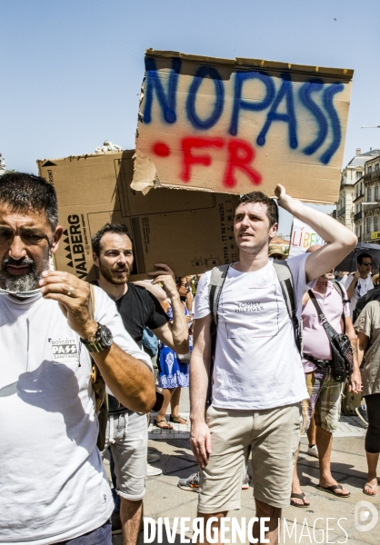 Manifestation contre le passe sanitaire - Montpellier, 14.08.2021