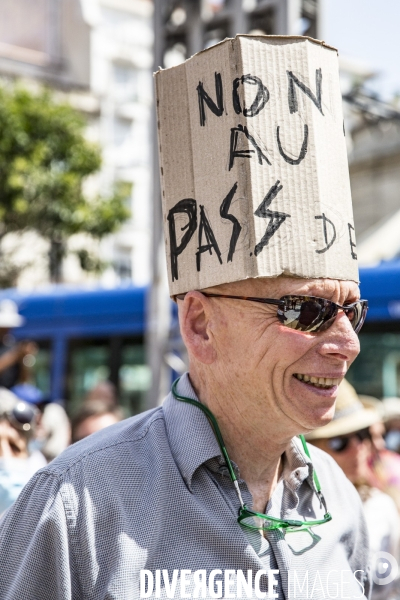 Manifestation contre le passe sanitaire - Montpellier, 14.08.2021
