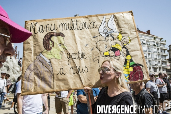 Manifestation contre le passe sanitaire - Montpellier, 14.08.2021