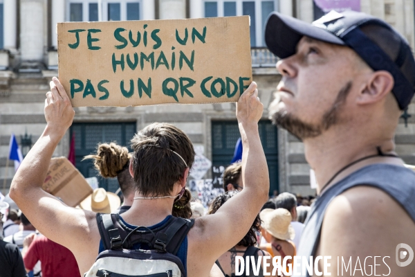 Manifestation contre le passe sanitaire - Montpellier, 14.08.2021