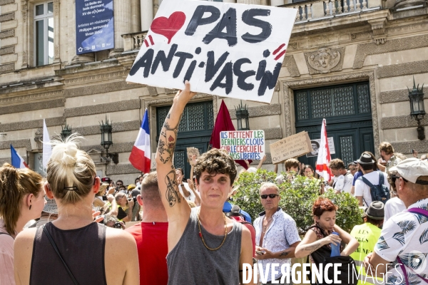 Manifestation contre le passe sanitaire - Montpellier, 14.08.2021