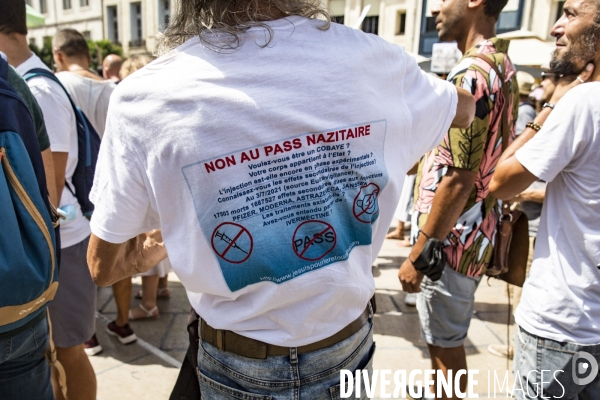 Manifestation contre le passe sanitaire - Montpellier, 14.08.2021