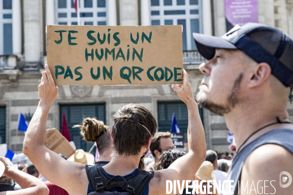 Manifestation contre le passe sanitaire - Montpellier, 14.08.2021