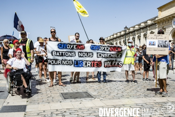 Manifestation contre le passe sanitaire - Montpellier, 14.08.2021