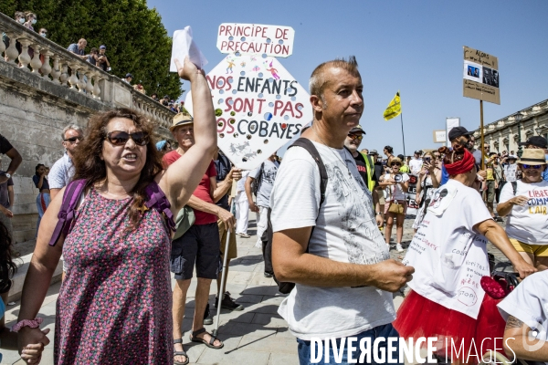 Manifestation contre le passe sanitaire - Montpellier, 14.08.2021