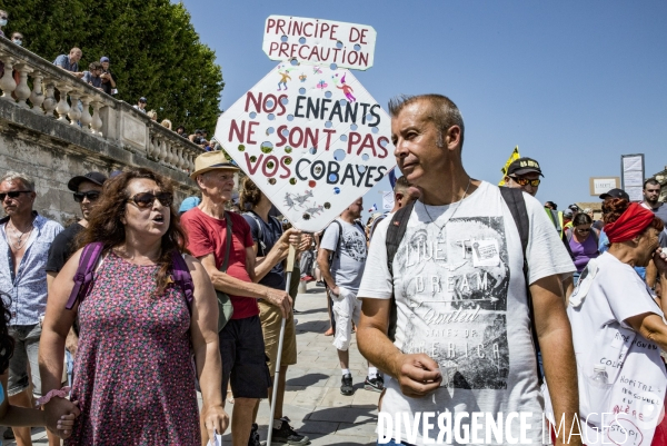 Manifestation contre le passe sanitaire - Montpellier, 14.08.2021