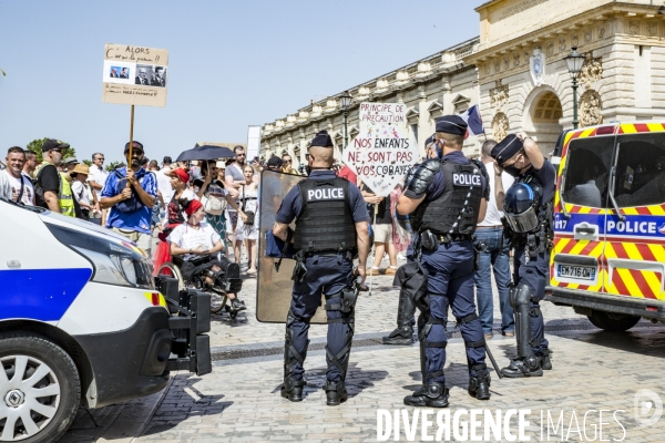 Manifestation contre le passe sanitaire - Montpellier, 14.08.2021