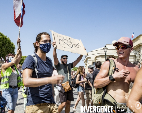 Manifestation contre le passe sanitaire - Montpellier, 14.08.2021