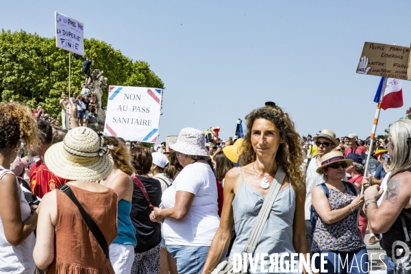 Manifestation contre le passe sanitaire - Montpellier, 14.08.2021