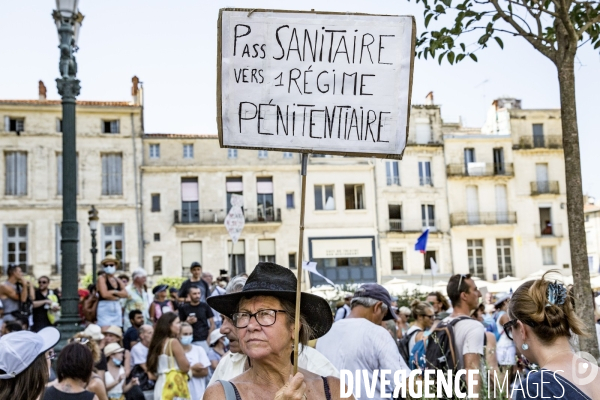 Manifestation contre le passe sanitaire - Montpellier, 14.08.2021