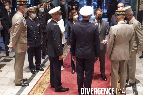 Discours le 14 juillet  du Président Emmanuel Macron aux armées