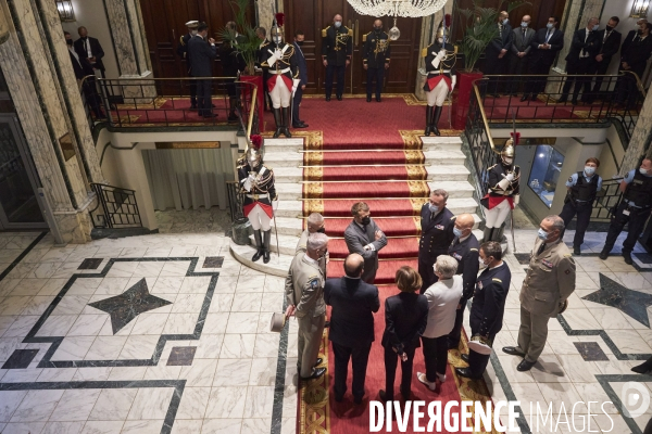 Discours le 14 juillet  du Président Emmanuel Macron aux armées