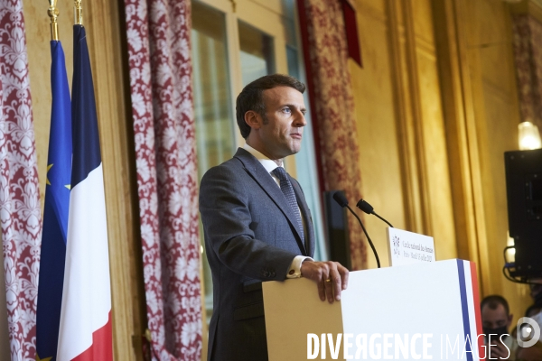 Discours le 14 juillet  du Président Emmanuel Macron aux armées