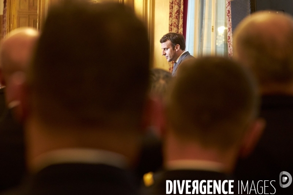 Discours le 14 juillet  du Président Emmanuel Macron aux armées