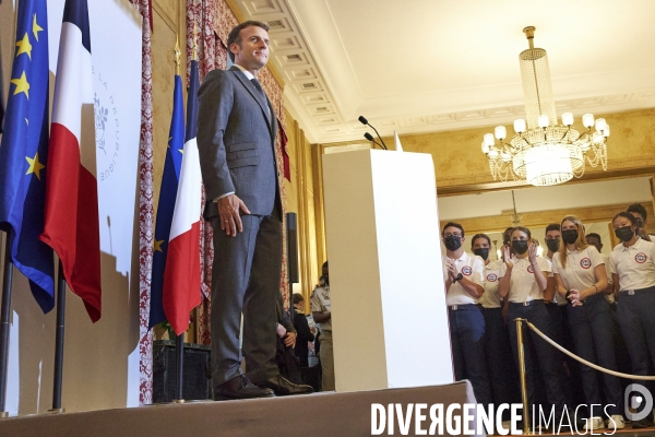 Discours le 14 juillet  du Président Emmanuel Macron aux armées