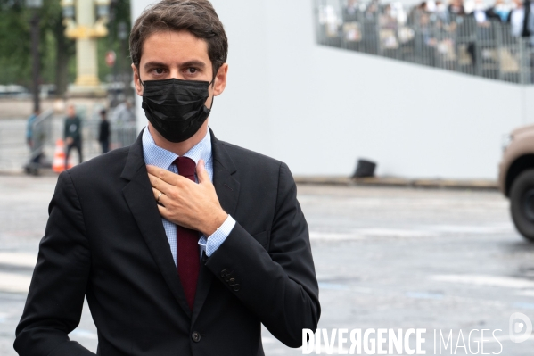 14 juillet. Le gouvernement au défilé militaire.