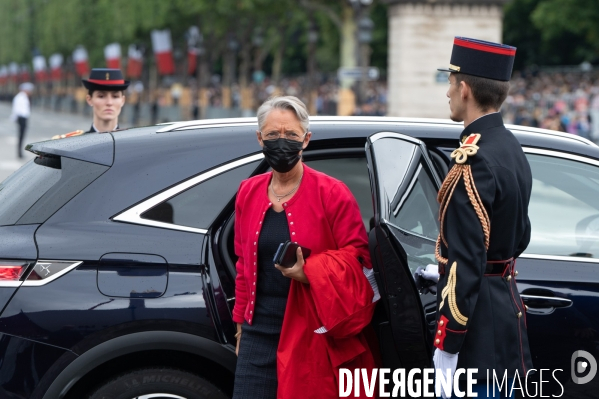 14 juillet. Le gouvernement au défilé militaire.