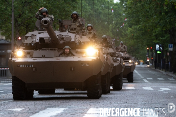 14 juillet. Défilé militaire.